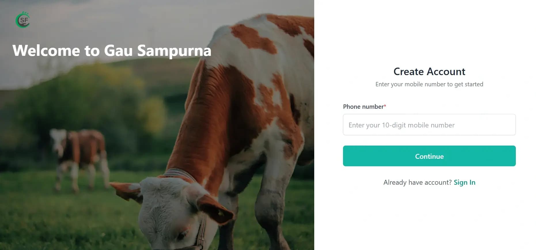 ಗೌ ಸಂಪೂರ್ಣದಲ್ಲಿ ನೋಂದಾಯಿಸಿ - ಆನ್‌ಲೈನ್‌ನಲ್ಲಿ ಪಶುವೈದ್ಯ ತಜ್ಞರನ್ನು ಸಂಪರ್ಕಿಸಿ